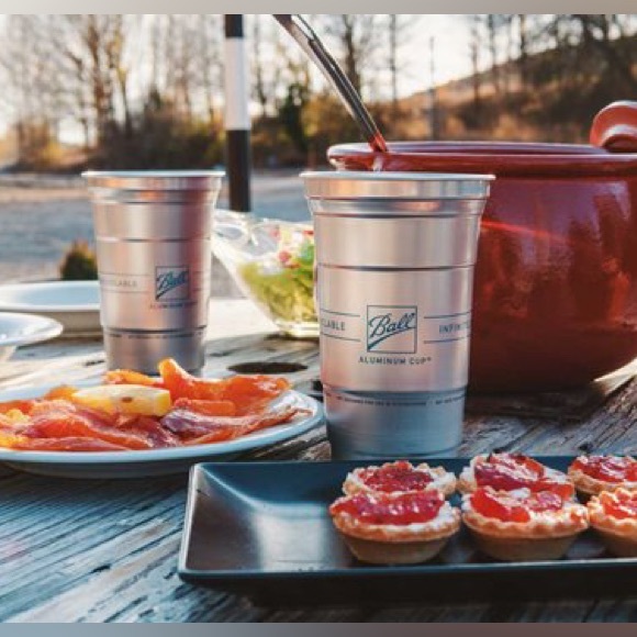 NEW 12 cups Ball ALUMINUM CUPS • 16 OZ • Lightweight + Sturdy • Recyclable - Picture 6 of 14